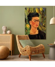 Paveikslas Frida Kahlo - Autoportretas su Bonito