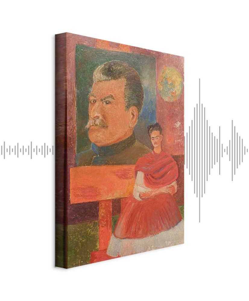 Paveikslas Frida Kahlo - Autoportretas su Stalinu