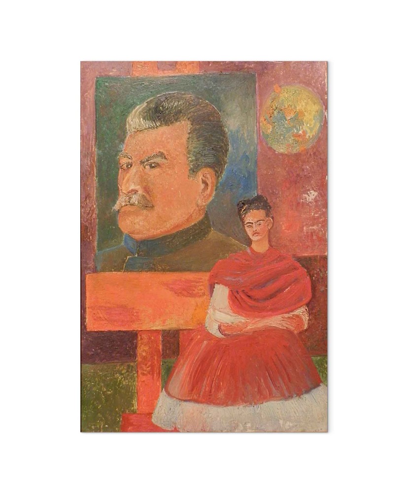 Paveikslas Frida Kahlo - Autoportretas su Stalinu