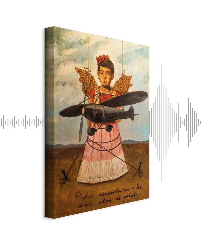 Paveikslas Frida Kahlo - Jie prašė lėktuvų, o gavo šiaudinius sparnus