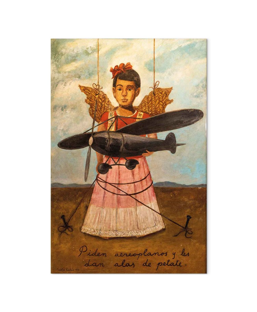 Paveikslas Frida Kahlo - Jie prašė lėktuvų, o gavo šiaudinius sparnus