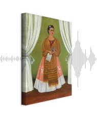 Paveikslas Frida Kahlo - Autoportretas, skirtas Leonui Trockiui