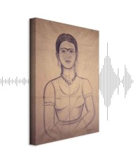 Paveikslas Frida Kahlo - Autoportretas, 1929 (anglies piešinys)