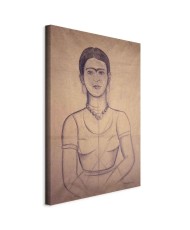 Paveikslas Frida Kahlo - Autoportretas, 1929 (anglies piešinys)