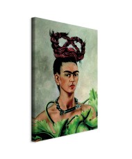 Paveikslas Frida Kahlo - Autoportretas su kasa