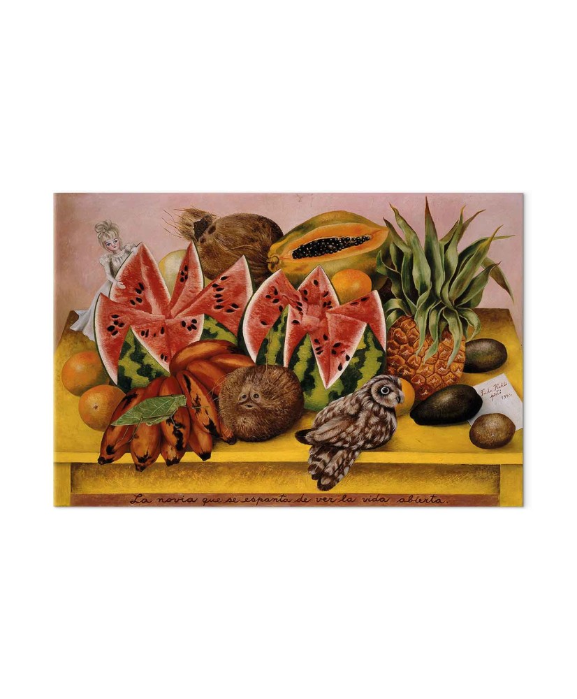 Paveikslas Frida Kahlo - Nuotaka, išsigandusi atverto gyvenimo