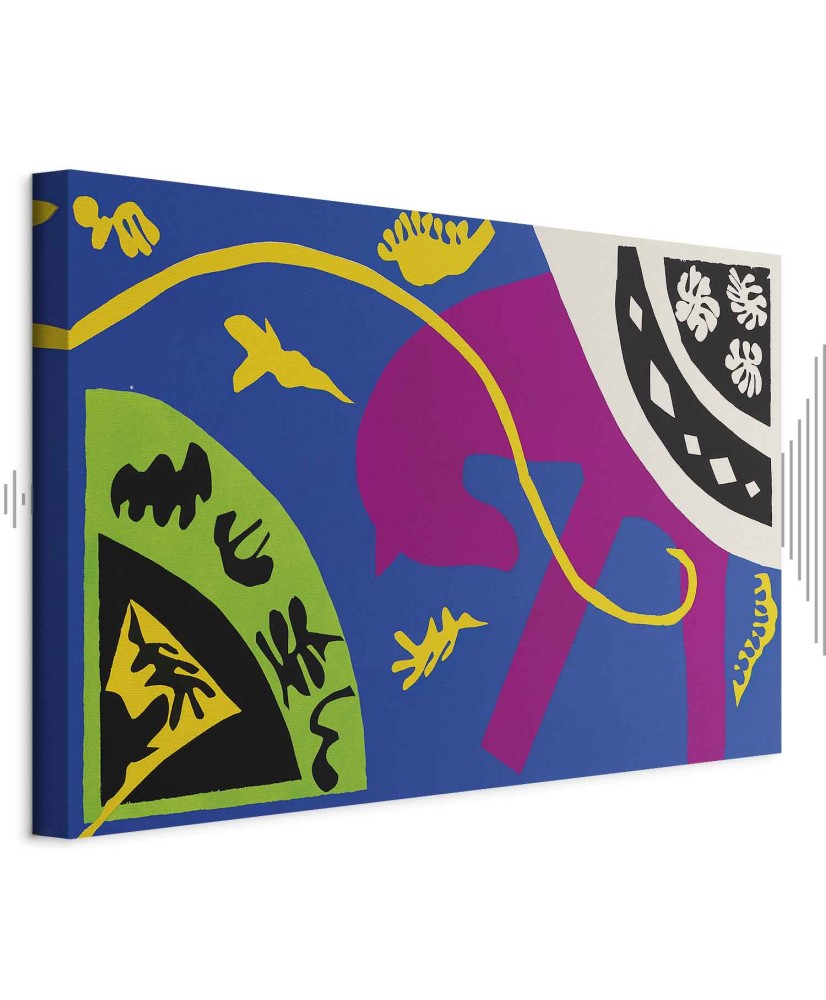 Paveikslas Henri Matisse - Arklys, raitelis ir klounas (iš Jazz)