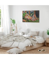 Paveikslas Henri Matisse - Gulinti odaliskė su magnolijomis