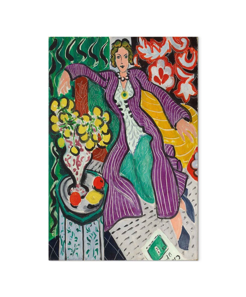 Paveikslas Henri Matisse - Moteris violetiniu paltu