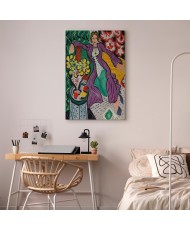 Paveikslas Henri Matisse - Moteris violetiniu paltu
