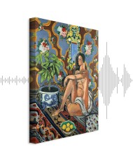 Paveikslas Henri Matisse - Dekoratyvinė figūra ornamentiniame fone
