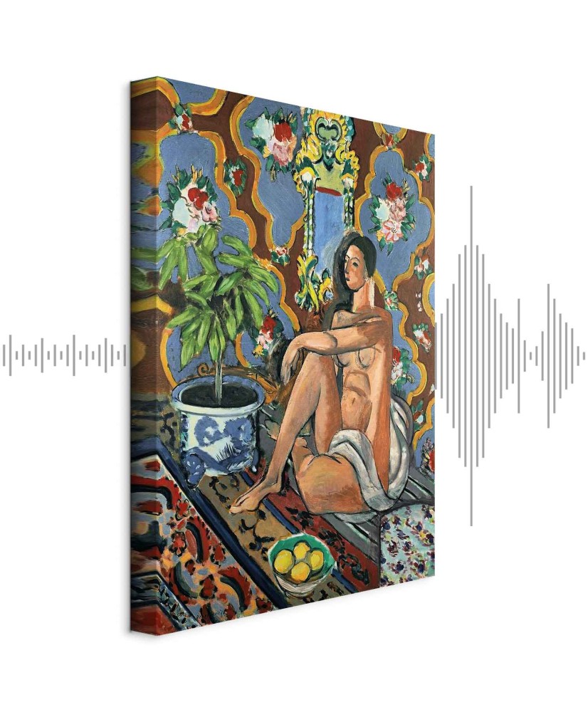 Paveikslas Henri Matisse - Dekoratyvinė figūra ornamentiniame fone