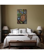 Paveikslas Henri Matisse - Dekoratyvinė figūra ornamentiniame fone