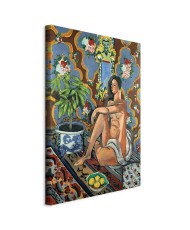 Paveikslas Henri Matisse - Dekoratyvinė figūra ornamentiniame fone
