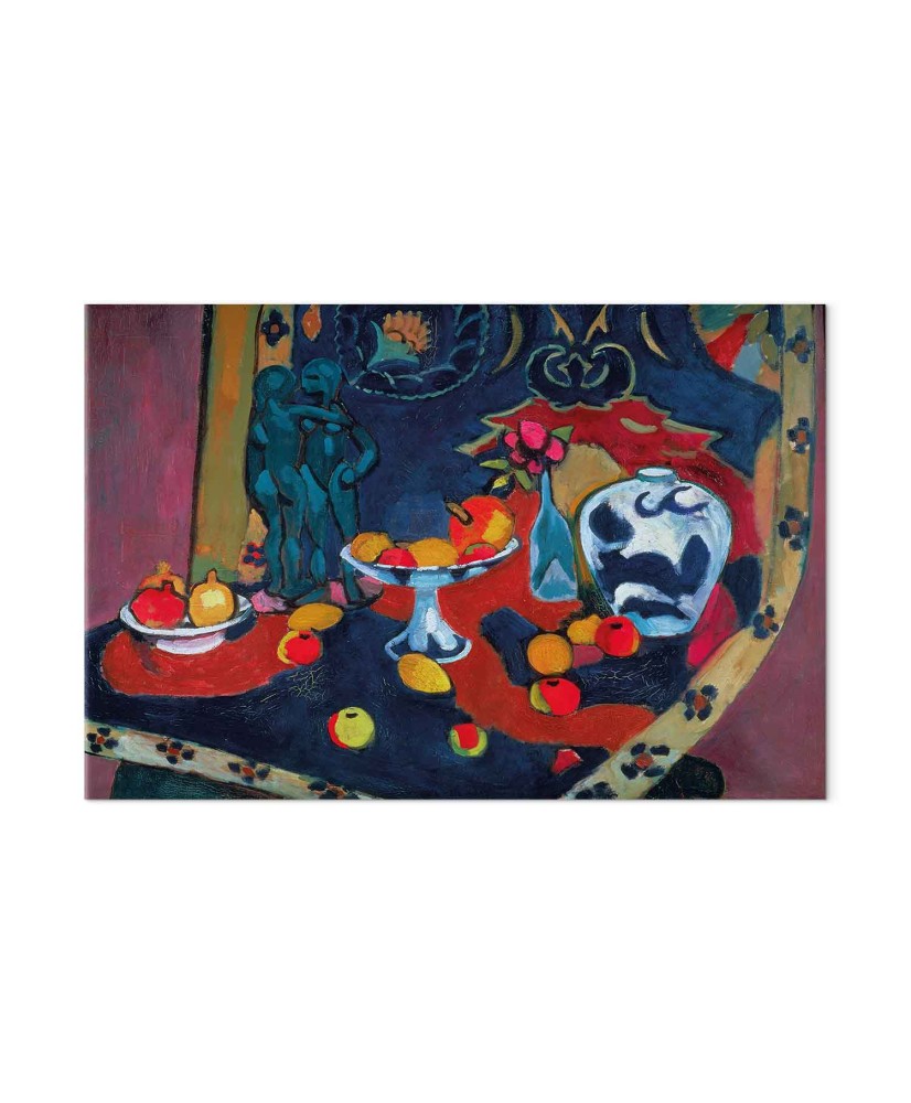 Paveikslas Henri Matisse - Natiurmortas su vaisiais ir bronzine statulėle