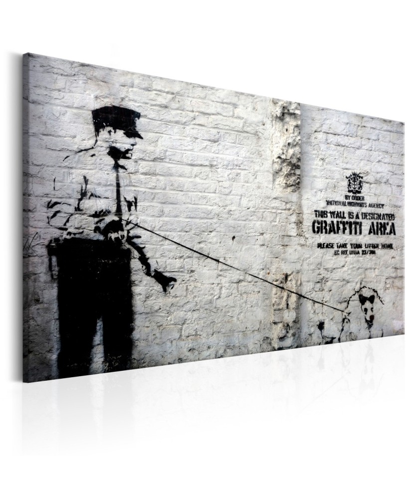Paveikslas  Graffiti Area (Police and a Dog) by Banksy