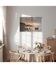 Paveikslas Claude Monet - Valties ištempimas į krantą, Honfleras