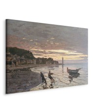 Paveikslas Claude Monet - Valties ištempimas į krantą, Honfleras