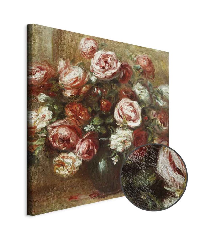Paveikslas Pierre Auguste Renoir - Natiurmortas su rožėmis