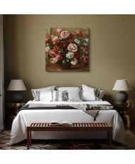 Paveikslas Pierre Auguste Renoir - Natiurmortas su rožėmis