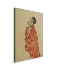 Paveikslas Egon Schiele - Autoportretas oranžiniu švarku