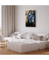 Paveikslas Franz Marc - Mėlynųjų arklių bokštas