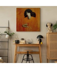 Paveikslas Dante Gabriel Rossetti - Moteris prie lango