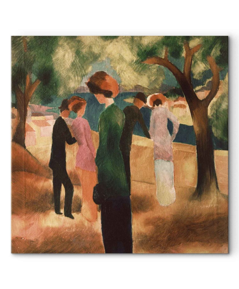 Paveikslas August Macke - Moteris žaliu švarku