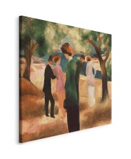 Paveikslas August Macke - Moteris žaliu švarku