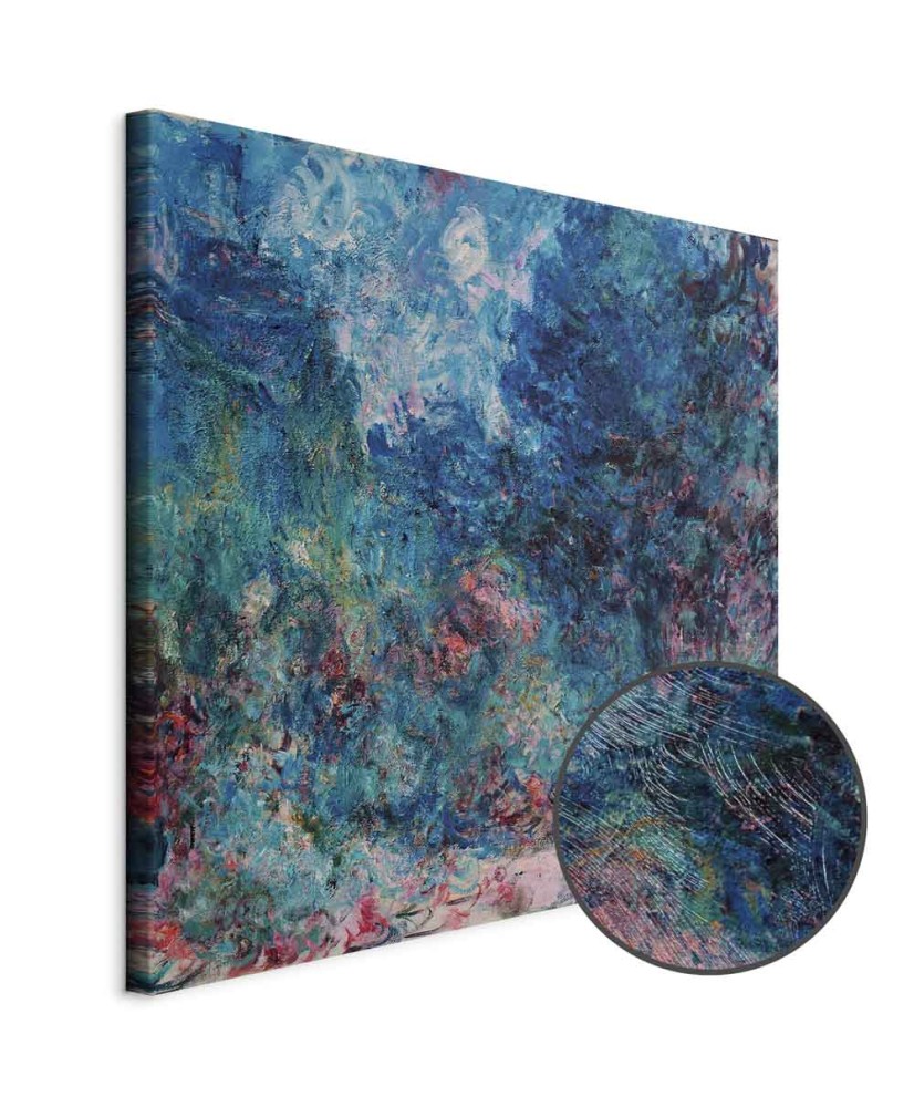 Paveikslas Claude Monet - Menininko namas, matomas iš rožių sodo