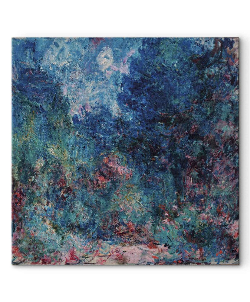 Paveikslas Claude Monet - Menininko namas, matomas iš rožių sodo