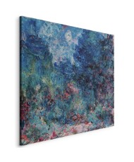 Paveikslas Claude Monet - Menininko namas, matomas iš rožių sodo