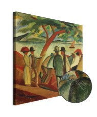Paveikslas August Macke - Pasivaikščiojanti prie ežero