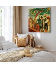 Paveikslas August Macke - Pasivaikščiojanti prie ežero