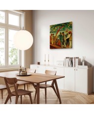 Paveikslas August Macke - Pasivaikščiojanti prie ežero