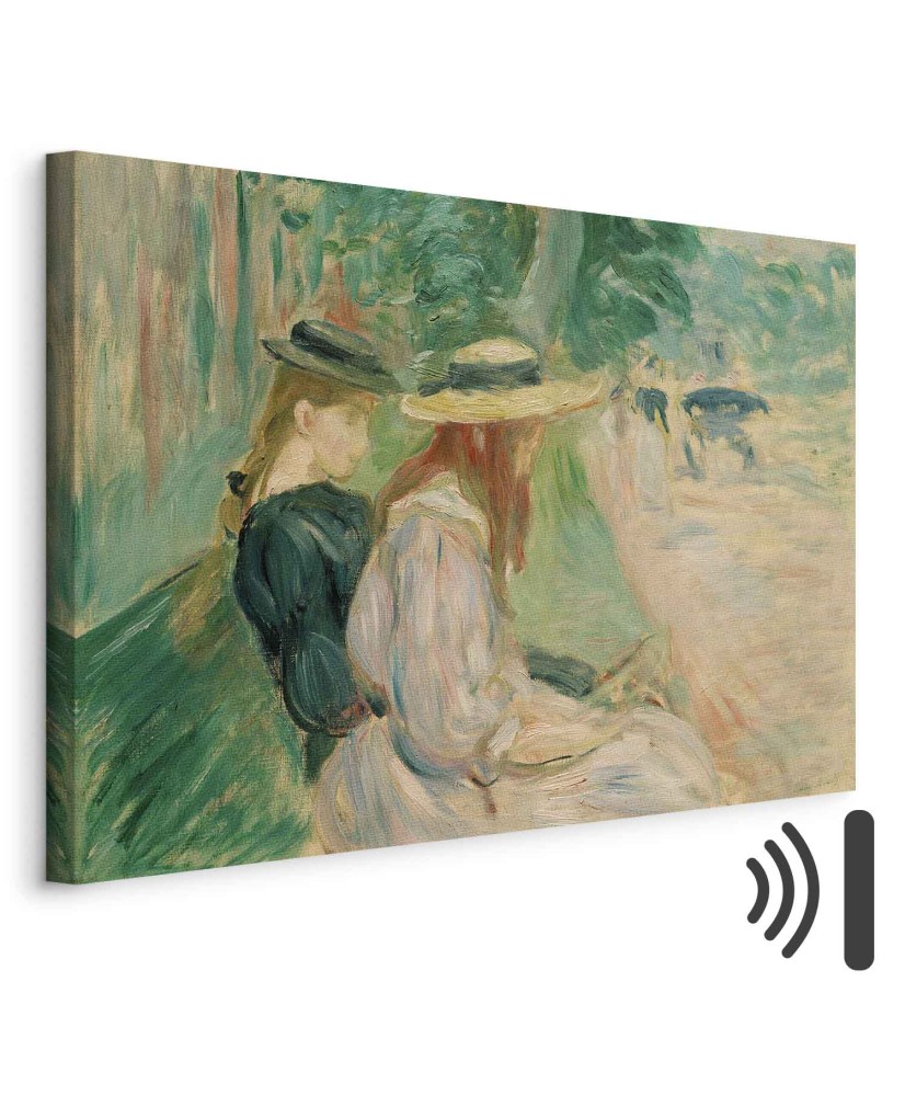 Paveikslas Berthe Morisot - Ant suolo Bulonės miške