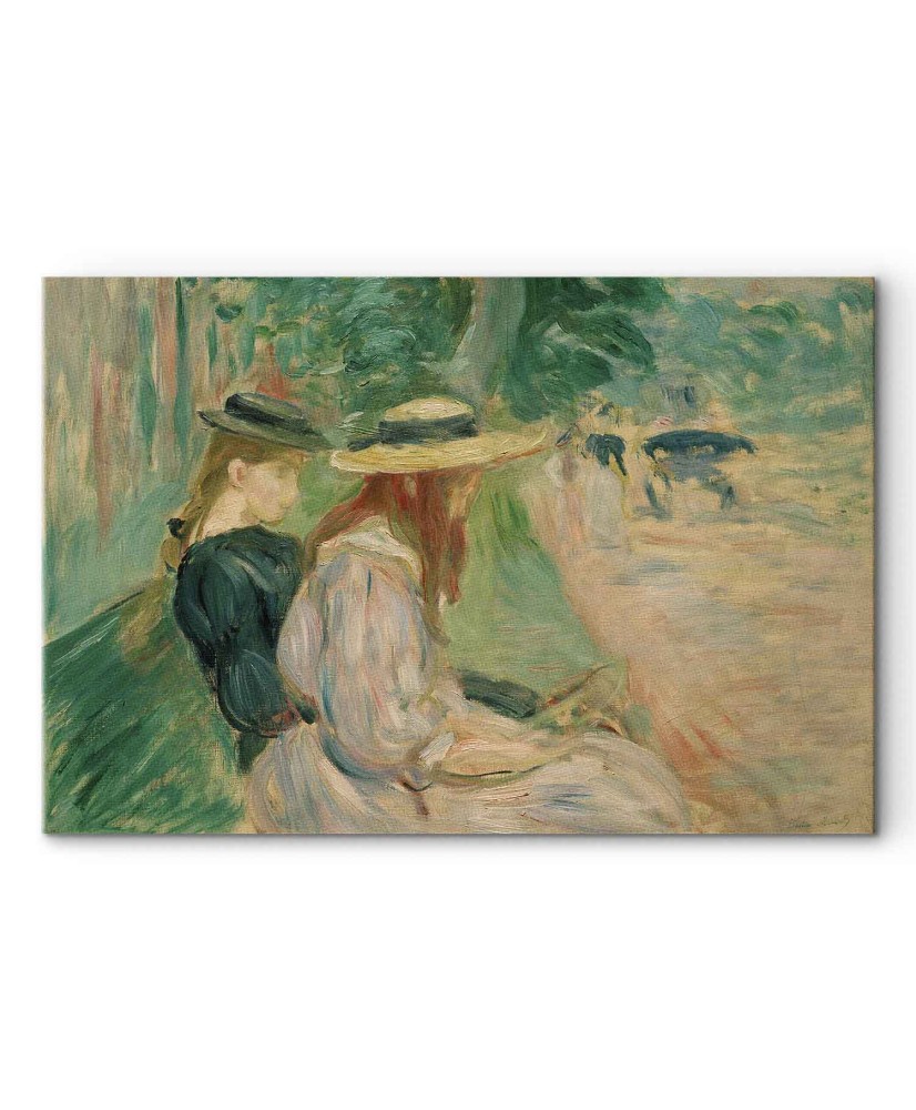 Paveikslas Berthe Morisot - Ant suolo Bulonės miške
