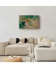 Paveikslas Berthe Morisot - Ant suolo Bulonės miške