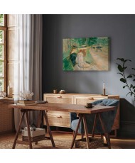 Paveikslas Berthe Morisot - Ant suolo Bulonės miške