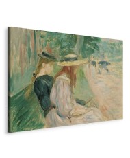 Paveikslas Berthe Morisot - Ant suolo Bulonės miške