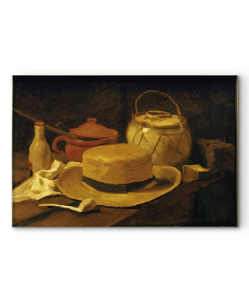 Paveikslas Vincent van Gogh - Natiurmortas su geltona šiaudine skrybėle