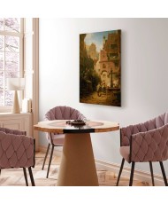 Paveikslas Carl Spitzweg - Geradaris, dovanojantis gėles