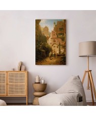 Paveikslas Carl Spitzweg - Geradaris, dovanojantis gėles