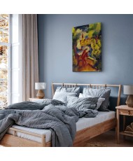 Paveikslas August Macke - Vyrai kelyje prie ežero