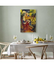 Paveikslas August Macke - Vyrai kelyje prie ežero