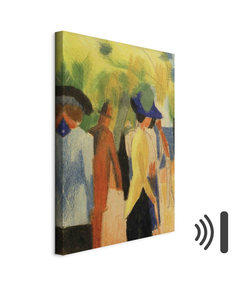 Paveikslas August Macke - Vaikščiotojas po medžiais