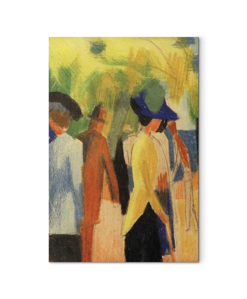 Paveikslas August Macke - Vaikščiotojas po medžiais