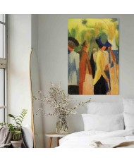 Paveikslas August Macke - Vaikščiotojas po medžiais