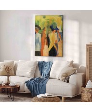 Paveikslas August Macke - Vaikščiotojas po medžiais