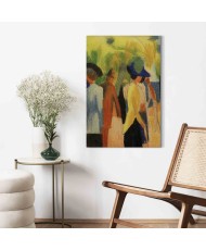 Paveikslas August Macke - Vaikščiotojas po medžiais